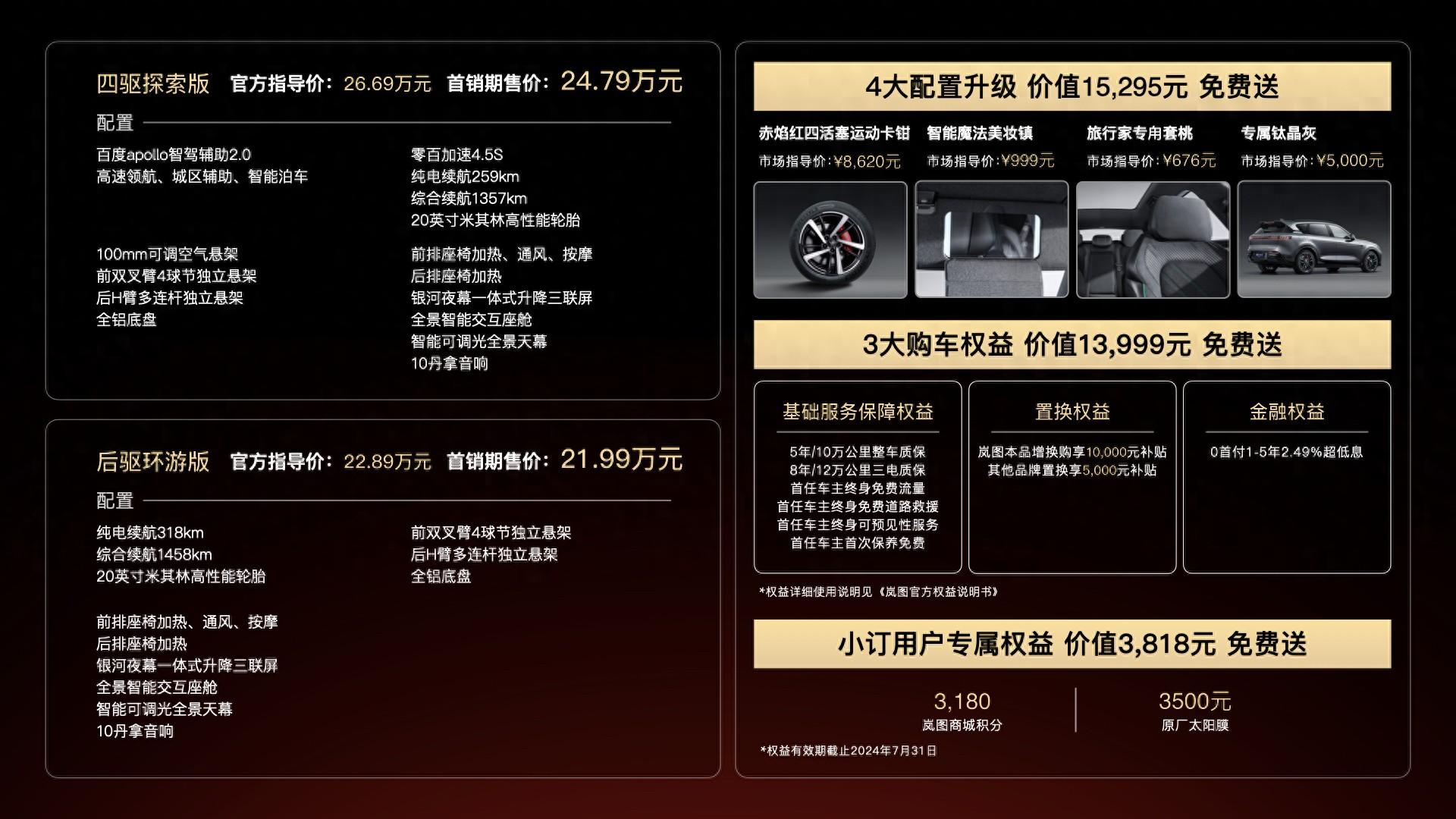 售价22.89万元起！岚图FREE 318正式上市