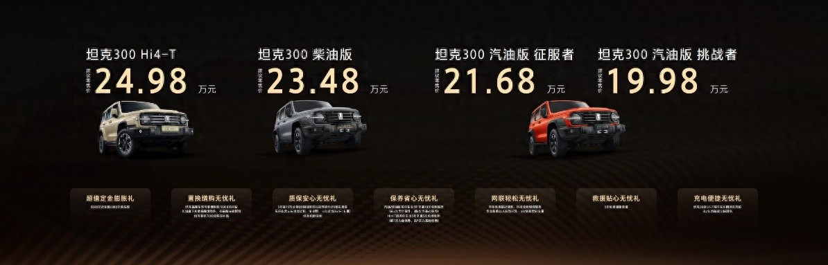 售价19.98万元起！坦克全新300正式上市