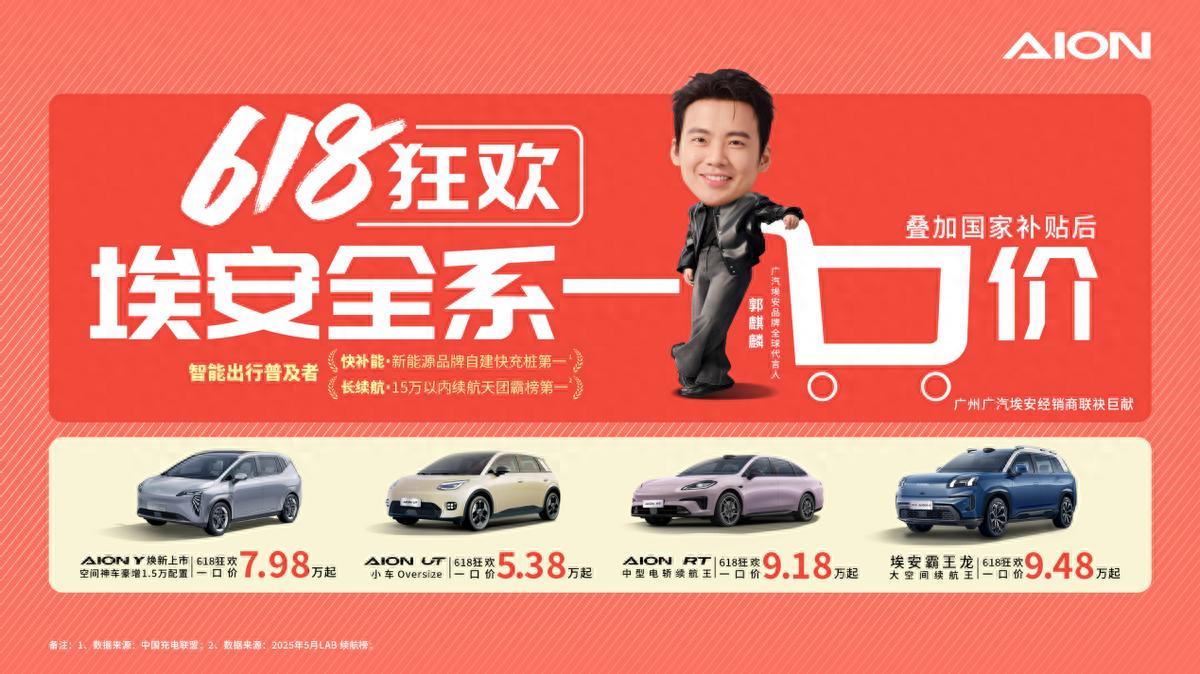 5万+开走爆款纯电!广汽埃安618一口价来了