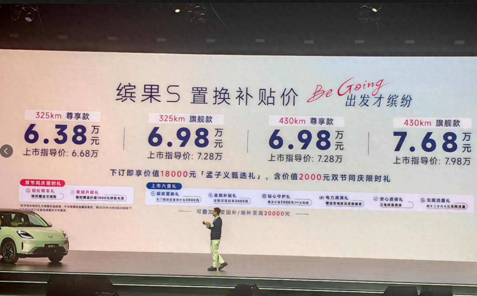 指导售价6.68万元起!五菱缤果 S正式上市