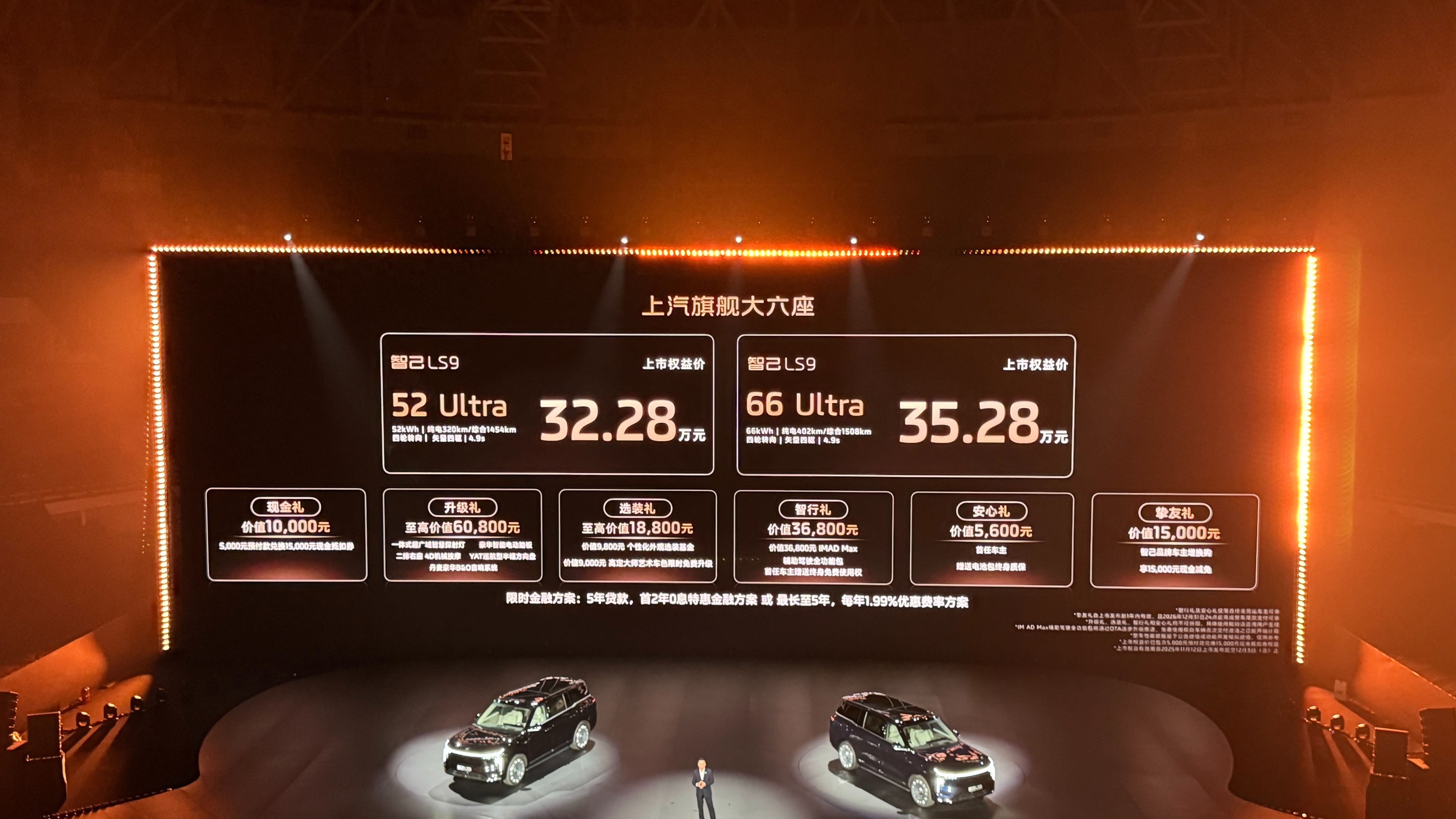 上市权益价分别为32.28万元起！智己LS9正式上市