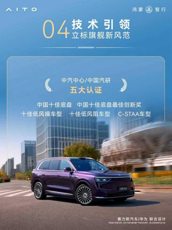 问界M8豪揽多项权威认证，以标杆级实力引领新豪华体验升级