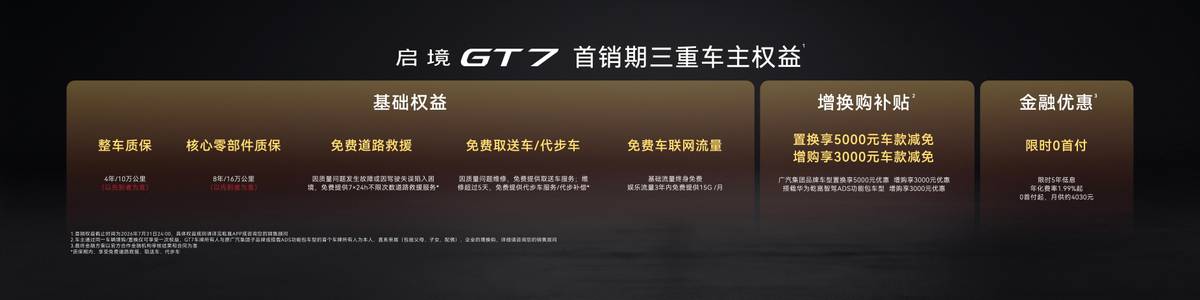 乾崑满配越级享受 启境GT7正式上市售20.99万-32.99万元